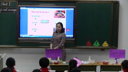 外研版(三起)小学英语五下Module3  Unit 1 She had eggs and sausages.宁夏刘丽
