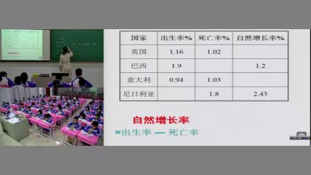 人教版地理七上-4.1《人口与人种》教学视频实录-黄雅君