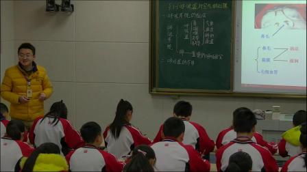 人教2011课标版生物七下-4.3.1《呼吸道对空气的处理》教学视频实录-孙锦传