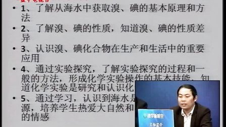 2015年江苏高中化学名师课堂,王猛《溴、碘的提取》教学视频