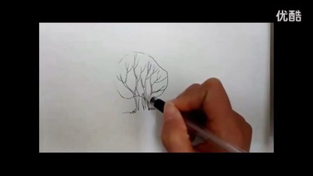 高中美术微课视频大赛获奖视频《徒手画树》