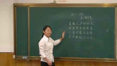 《小池》部编版小学语文一下课堂实录-黑龙江抚远市-宋长彦