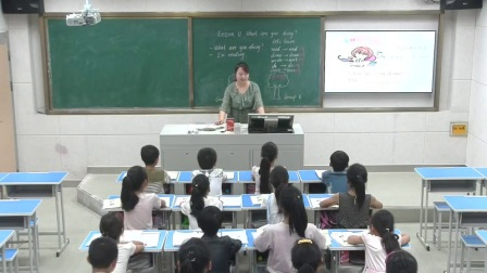 科普版小学英语四下《Lesson 11 What are you doing》河南赵艳红