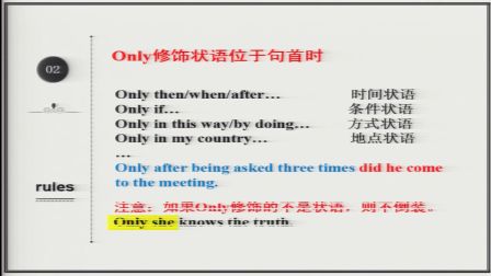 《部分倒装句》人教版高二英语-安康市安康中学-李晶-陕西省首届微课大赛