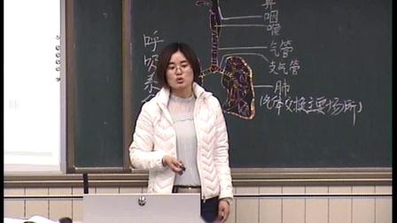 人教2011课标版生物七下-4.3.1《呼吸道对空气的处理》教学视频实录-庞学勤