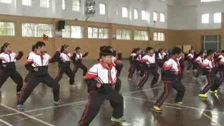浙教版五年级体育《武术操二》教学视频,2014年优质课