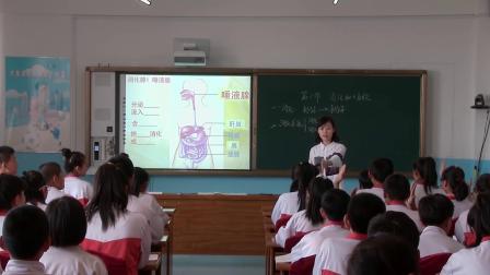 人教2011课标版生物七下-4.2.2《消化和吸收》教学视频实录-孙胜男