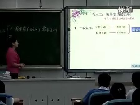高二政治：价格变动的影响教学视频
