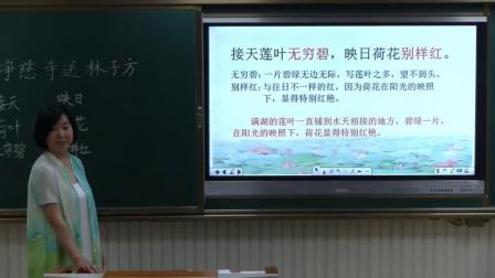 《晓出净慈寺送林子方》部编版小学语文二下课堂实录-辽宁营口市_盖州市-荣华威