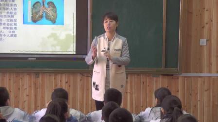 人教2011课标版生物七下-4.3.1《呼吸道对空气的处理》教学视频实录-卢倩