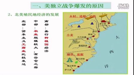 初中历史人教版九年级《美国的诞生01》名师微型课 北京詹利