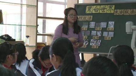 湘教版美术七下第2课《黑白世界》课堂教学视频实录-何雅