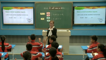 外研版(三起)小学英语六下Module2  Unit 2 It will snow in Harbin.河南王丽娟