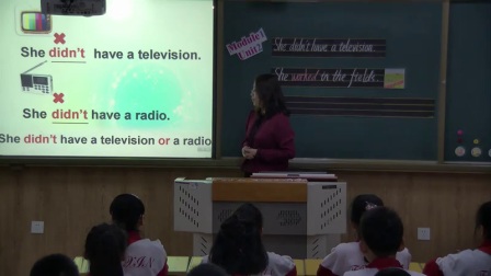外研版(三起)小学英语五下Module1 Unit 2 She didn't have a television.辽宁兰岚