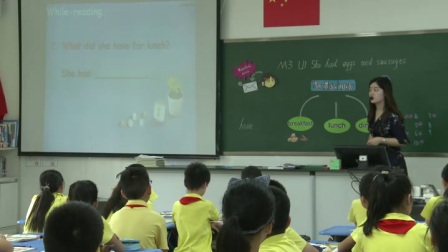 外研版(三起)小学英语五下Module3 Unit 1 She had eggs and sausages.重庆陈小赟