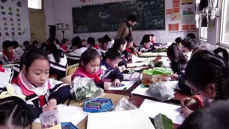 2015四川优质课《拓印树叶真有趣》小学美术人教版三上，自贡市大安区广华山小学校：黄晓锐
