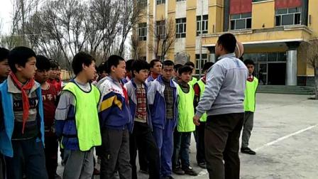 《小篮球运、传球，投篮综合游戏》科学版六年级体育，新疆市级优课