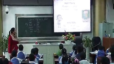 My hair is short小学二年级英语田东小学李晓亮
