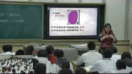 陕西省示范优质课《物质跨膜运输的实例》高一生物，宝鸡中学：叶婧