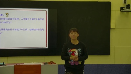 部编版道德与法治七下《生活需要法律》黑龙江潘爽