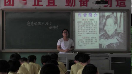 河大版（2016）语文七上2.6《爸爸的花儿落了》教学视频实录-刘锦慧