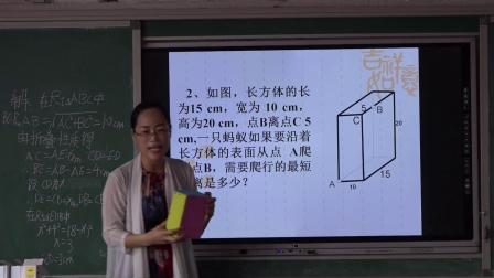 人教2011课标版数学八下-17.1.2《利用勾股定理解决简单的实际问题》教学视频实录-王国香