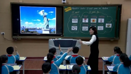 外研版(三起)小学英语六下Module2  Unit 2 It will snow in Harbin.河南邱菊清