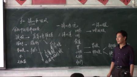 人教2011课标版生物七下-4.2.2《消化和吸收》教学视频实录-王少永