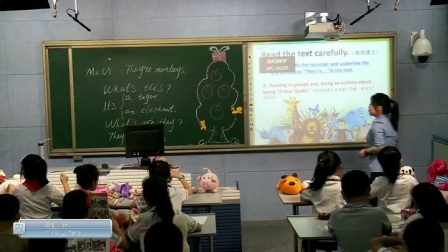 外研版(三起)小学英语三下Module2 Unit 1 They're monkeys.四川邢露方