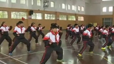 浙教版体育五下《武术操二》课堂教学视频实录-李燕燕